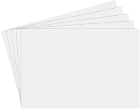 Rebower 5Pcs Foam Sheets Crafts Foam Arts Paper 8 x 6 x 5/64 Inch [for Crafts Project, Scrapbooking, DIY, Party Handicraft, Costumes]-20cm x 15cm x 2mm / White
