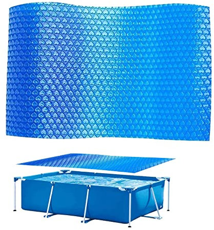 Solar Pool Cover Rectangle Swimming Pool Solar Cover Foldable Dustproof Anti UV Pool Heat Preservation Film 260x160cm