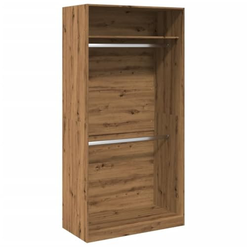 vidaXL Kleiderschrank, Garderobenschrank mit Stauraum, Hochschrank für Schlafzimmer, Flurschrank Dielenschrank, Modern, Artisan-Eiche Holzwerkstoff