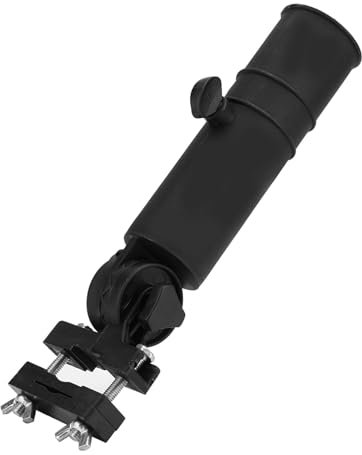 Golf Trolley Umbrella Holder Black Umbrella Stand for Golf Cart Handles, Easy Installation, Universal Fit for All Golf Umbrellas