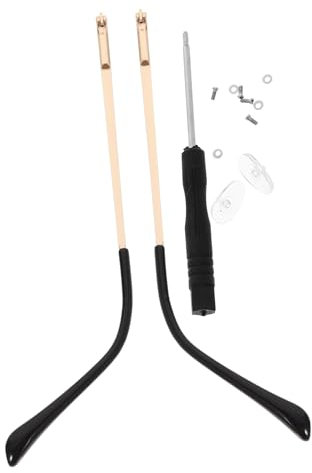 Anneome 1 Paar Brillenbügel Verlängerung aus Metall als Ersatzteile für Brillengestell Komfortabel und Passend für Sonnenbrillen und Brillen mit Federgelenk