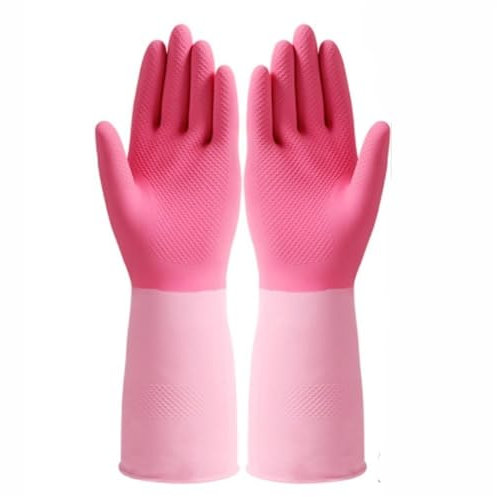 ERVDKXCOI Household Gloves Washing Waterproof Plastic Rubber Durable And Waterproof Kitchen Household Cleaning Utensils, Silicone Cleaning Gloves, Cleaning Tools, Rubber Gloves