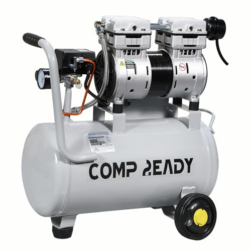 2 Gallon Portable Air Compressor 0.75HP 1.7 CFM@90PSI 60dB Ultra Quiet Oil Free Air Compressor Ideal for Tire Inflation Pneumatic Tool Spray Painting