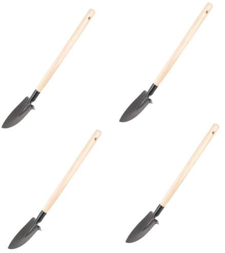 YARNOW 4 Pièces Plantation De Jardin Outil De Creusement Extérieur Bêche De Plantation Pelle De Déménagement pour Bonsaï Pelle De Sol pour L'extérieur Bêche De Jardin en Bois