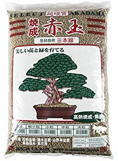 Akadama hard quality Iwamoto cotta (Baked) tripla banda rossa 2/5 mm (c.ca 10,5 kg - 14 lt), per bonsai