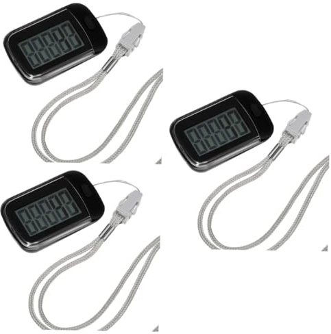TOYANDONA Lot De 3 Podomètres À Clipser pour La Randonnée Petits Capteurs pour Personnes Âgées Compteur De Pas Précis À Clipser pour La Marche À La Cheville Portable en Plastique