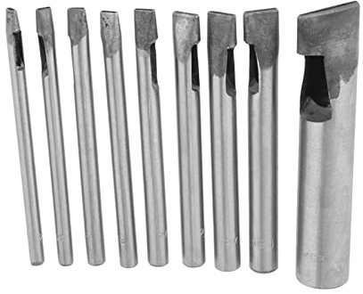 Marhynchus 2 Mm 9pcs Cortador de Agujeros de Agujeros de de Forma Ovalada de Cuero para Artículos de Cuero Hechos