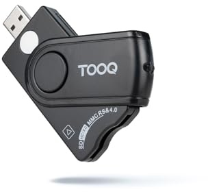 TOOQ TQR-3012B – Lecteur de Cartes à Puce, DNI électronique, SIM, SD, SF, USB-A, Couleur Noir