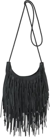 Jywmsc Bolso Grande Tipo Hobo con Flecos Occidentales Bolsos de Mano Bolsos Bandolera de Cuero para Mujer
