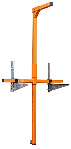 Herramienta de grúa de elevación para instalación de aire acondicionado, cabrestante de manivela con soporte plegable, grúa manual de autobloqueo