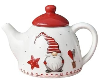 Set Con Teiera Set Di Teiere Accessori Per La Tavola Per Casa Teiera Filtro Pomeridiano Occidentale Infusore Per In Ceramica In Motivo Babbo Natale 500 Ml Set Da Tè Portatile