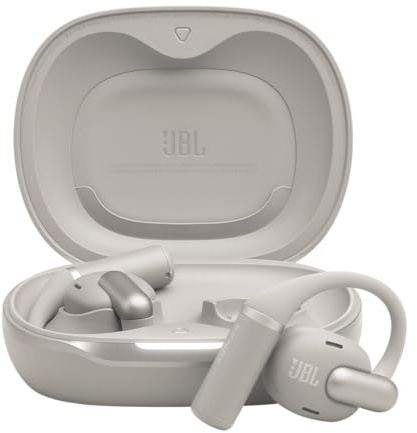 JBL Sense Pro, Écouteurs à Oreilles Ouvertes sans Fil, Gris | True Wireless, 38 Heures d'Autonomie, Bluetooth 6.0, Résistance à l'Eau et à la Poussière IP54, Technologie JBL OpenSound