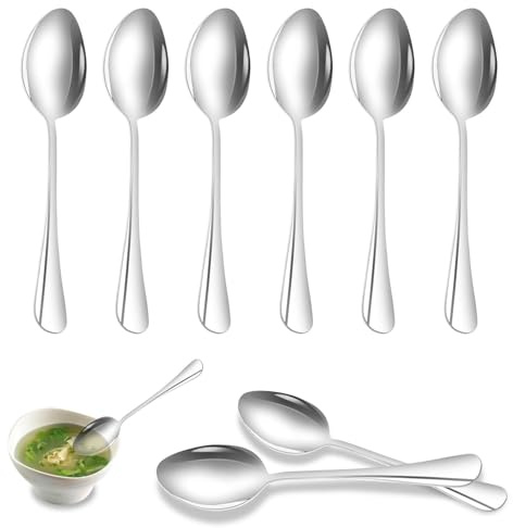 8‑Piece Stainless Steel Teaspoons Set,14cm Food Grade Tea Spoons, Mirror Polished Coffee Dessert Small Spoons, Dishwasher Safe Cutlery for Home Kitchen Restaurant