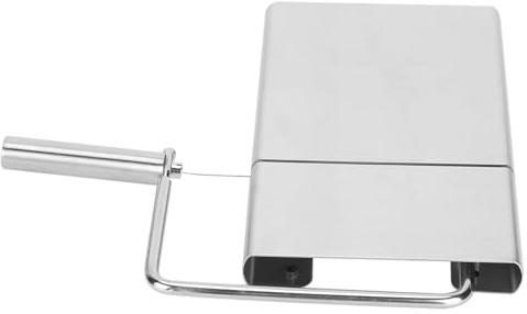 Qcwwy Alambres para Rebanar Queso Cortador de Queso de Acero Inoxidable, Ergonómico Base Antideslizante Mantequilla de Grado Alimenticio Jamón Pan Pastel Cuchillo para Rebanar Alambre para Cortar