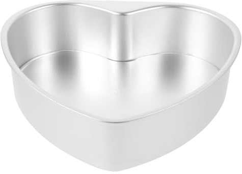 Tofficu Teglia Cuore con Fondo Rimovibile Stampo per Dolci Antiaderente in Resistente Facile da Pulire e Adatto per Forno per Torte a Forma di Cuore per Occasioni Speciali