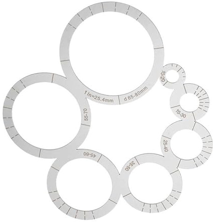 Benutzerfreundliches rundes Schneidelineal aus Edelstahl für Lederhandwerk mit komfortablem Griff und tragbarem Design, Lederschneidelineal