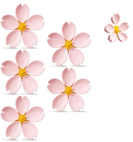 YALiya Lot de 25 Pinces Magnétiques Forme Fleur, Clips Magnétiques | pour Réfrigérateur et Décoration Maison– Aimants Frigo Décoratifs pour Cuisine – Pince Fermeture Sachet Alimentaire