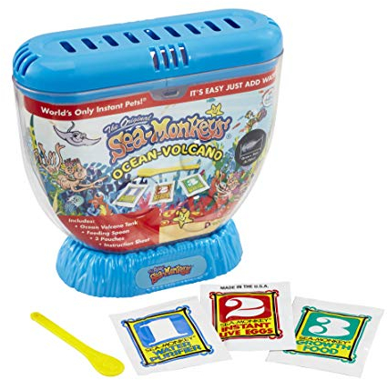 The Original Sea Monkeys - Volcano Zoo Aquarium - Grow Your Own Pets Educational Science Kit - Amazing Science Experiments Age 6+ for Kids - Grow Your Own Pets - RANDOM COLOUR SUPPLIED
