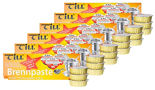 TILL Safety Fuel Paste Set's à 80 g (6X Juego de 80 g (18 Piezas))