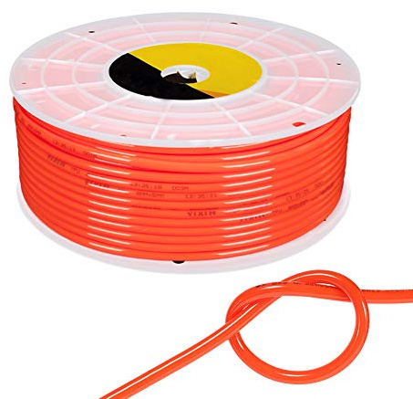 Tuyau À Air Comprimé De Compresseur, Tuyau Pneumatique En PU, Rouleau De Tuyau Souple Pour La Conduite D'air Ou Le Transfert De Fluide, Pression De Travail: 10 Kg,Rouge,6.5×10mm 100m