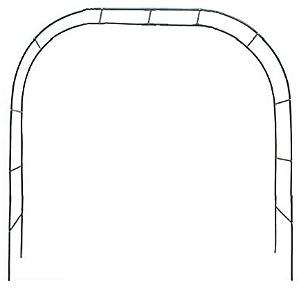 RNCOZE Garden Arch Plant Climbing Frame, Iron, Black, 190x38x200CM / 230x38x200CM