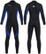 KREVZ 3mm Neoprenanzug Herren Damen Neopren Tauchanzüge Ganzkörper-Tauchanzüge, Frontreißverschluss Langarm Stretch Tauchhaut zum Schwimmen Schnorcheln Tauchen Surfen Wassersport