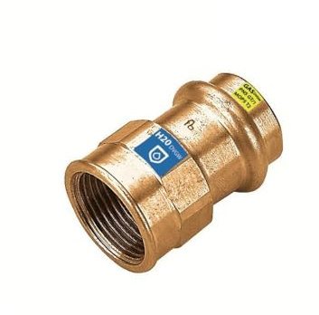 Sanpro Pressfitting Übergang Innengewinde Übergangsmuffe, Größe V 22-3/4 (Kupfer Gas Wasser Trinkwasser Heizung Sanitär Fittings Fitting Kupferleitung)