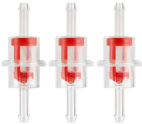 LOCOPOW 3 Pezzi Filtro Carburante Filtro Benzina Piccolo Trasparente per Moto 3/16 5mm Pantaloni Arctic Cat Inline Filtro Carburante ATV UTV Motoslitta Watercraft PWC 0470-988