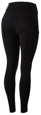 HORZE Mira Culotte d'équitation pour Femmes, Leggings d'équitation avec Poche pour Portable et Fond Complet