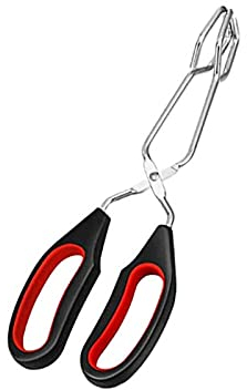 ACiyD Küchenzange BBQ-Werkzeuge Grillschere Zange Grillzange Langer Griff Schere BBQ Brot Braten Clip Küchenbackzange BBQ Zubehör Grillzange (Size : L Size) (Charcoal S Size)
