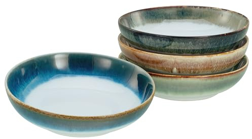 Creatable, 17547, Serie Cascade, 4-teiliges Geschirrset für 4 Personen, Poke Bowl Set aus Steinzeug, spülmaschinen- und mikrowellengeeignet, Qualitätsproduktion