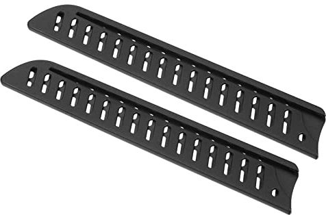 PATIKIL PP Sicurezza Coltello Copertura Manicotti per 8 Pane Coltello, 2pz Coltelli Bordo Protezione Protezione Universale Coltello Fodero Portatile per Cucina, Nero