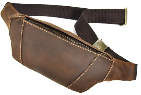 LUUFAN Herren Leder Gürteltasche Fanny Pack Gürteltasche
