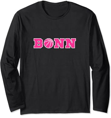 Bonn Basketball Fan Support Rheinland Stadion pink Langarmshirt