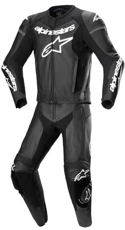Alpinestars GP Force Lurv traforato due pezzi tuta in pelle moto, nero, 56