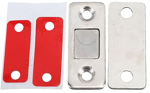 Cerradura de Puerta Magnética, Cierrapuertas Magnético, Ultrafino, Ancho, Aplicable para Puertas