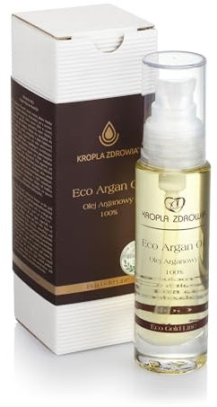PHARMEDIS ECO GOLD LINE Eco Arganöl - Bio Argan Gesichtsöl mit Vitamin E - Organisches Natürlich Kosmetik Für Gesicht Körper Haare Bart Nägel - Natural Anti Aging Cosmetics for Skincare 50 ml
