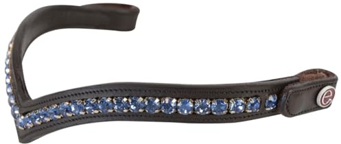 e EQUITYUM Shaped Sapphire Stirnband mit Knopf Weiche und strapazierfähige Materialien, bequem und effizient, hochwertige Dekoration, einzigartiger Stil (Braun, COB)