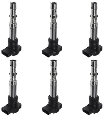 DZSQWETYU Zündspule 4/6 Stücke Uf411t 06a905115a Zündspulen Für Seat Für Ibiza Für Leon 06A905115A Zündmodul(6PCS)