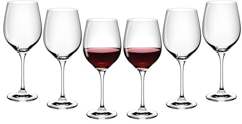 Gerlach 1760, set di 6 calici da vino bianco da 530 ml, cristallo senza piombo, lavabili in lavastoviglie, Celestia