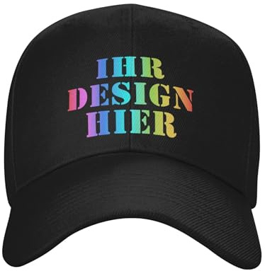 Tingwei personalisierte Basecap personalisiertes Cap mit Foto/Logo/Text Cap selbst gestalten für Männer&Frauen Baseballkappe, verstellbare Trucker-Kappe aus Baumwolle, Unisex-Dad-Hut