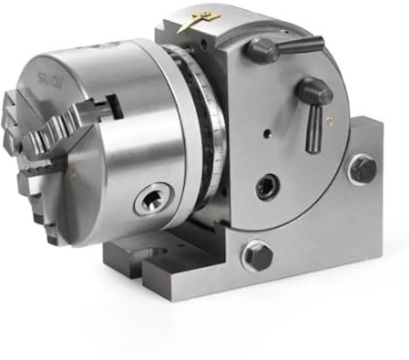 MJINA Cabezal Divisor Universal CNC for fresadora de Doble propósito Vertical y Horizontal, Cabezal Divisor Simple y rápido(4INCH)