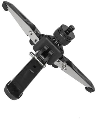 Supporto in alluminio per treppiedi monopiede con foro universale per vite da 3/8 e base antiscivolo per stabilità