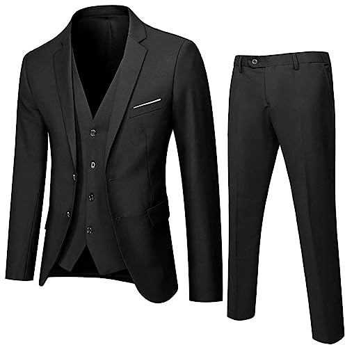 Generisch Jungen Anzug 3-teilig Klassisch Slim Fit Hochzeitsanzug Gentleman Tuxedo Jacke Hose und Weste Kinderanzug Kinder Jungen Anzüge Prom Geburtstag Hochzeit Passt Formelle Kleidung Kinder Kostüm