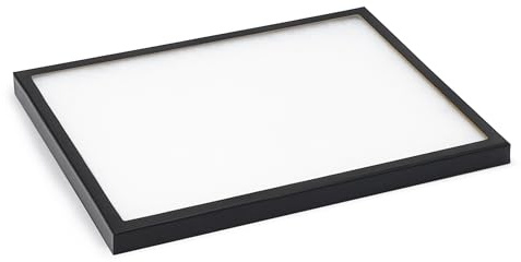 Echtglas-Vitrine für Orden, Abzeichen & Sammlerstücke mit weißem Vlies | Außenmaß 415 × 315 × 30 mm I SAFE 8316 | Schwarzer Kartonrahmen mit Echtglasdeckel, weißem Vlies und Innenmaß 405 x 305 x 23 mm für Orden und Abzeichen