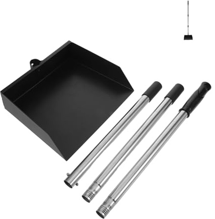 Gatuida Balayette de Jardin Multifonctionnelle avec Manche Long Détachable Pelle à Déjections pour Volaille Outil Robuste pour Nettoyage Intérieur et Extérieur