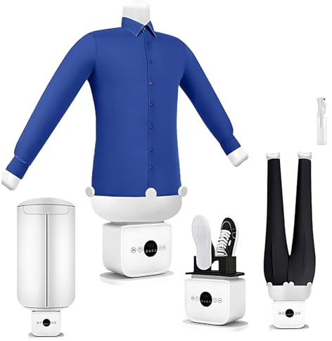 SHEUAO 1400W Automatic Shirt Iron | Dries And Smoothes Shirts And Blouses And Replaces The Iron Or Ironing Station | 0-60 Minute Timer & Temperature Adjustable | For Shirts/Shoes C