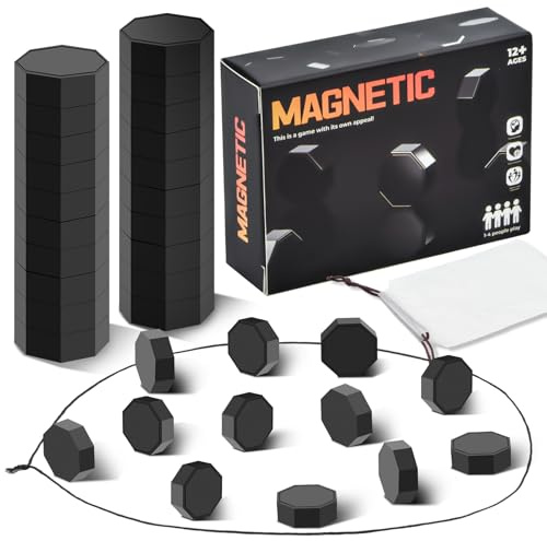 Embravfire Juego de ajedrez magnético de estrategia educativa con 20 piezas de ajedrez, manual, ajedrez magnético portátil para Año Nuevo, suministros de fiesta para reuniones familiares, viajes