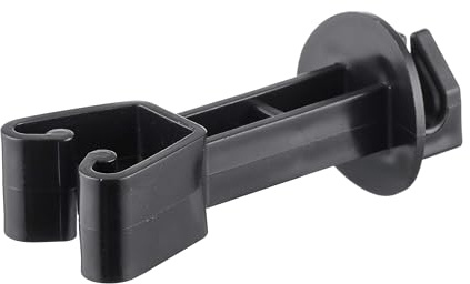 FENSMILE 25 Stück Weidezaun Isolatoren, Clip-Isolatoren für U-Pfosten | Für Maschendrahtzaun · Robust & langlebig · HDPE · Witterungsbeständig
