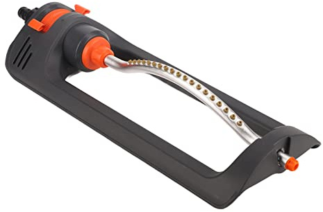 Irrigatore da prato oscillante automatico, irrigatore da giardino oscillante a 19 ugelli con 4 modalità di spruzzo, portata d’irrigazione regolabile per l’irrigazione agricola del